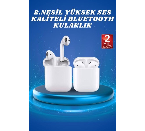 2.Nesil Yeni Model TWS Bluetooth Kulaklık Dokunmatik Kontrol Yüksek Ses Kaliteli