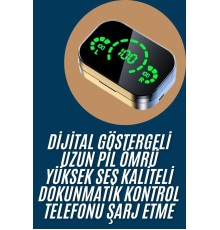 2025 Model Bluetooth Kulaklık Telefon Şarj Edebilen Çağrı Cevaplama Dijital Göstergeli