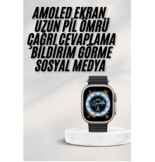 2025 Yeni Model Akıllı Saat Android ve İOS Uyumlu Çağrı Cevaplama