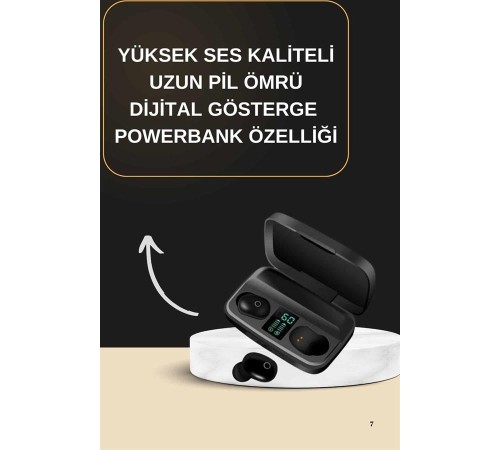 2025 Yeni Model Bluetooth Kulaklık Stereo TWS Kulaklık 5.0 Bluetooth Yüksek Ses Kaliteli