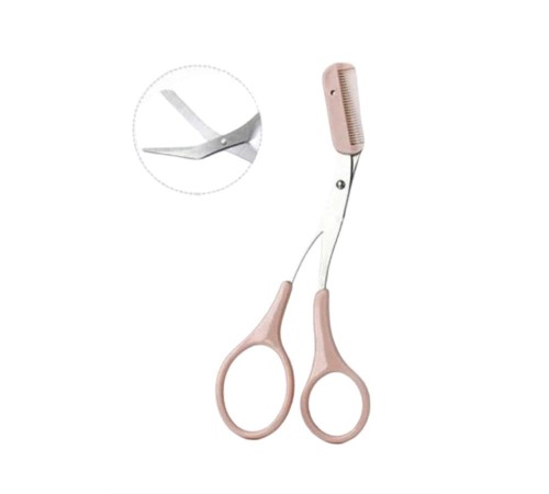 2'li Kaş Bakım Seti Taraklı Kaş Makası Ve Kaş Usturası Kaş Şekillendirici