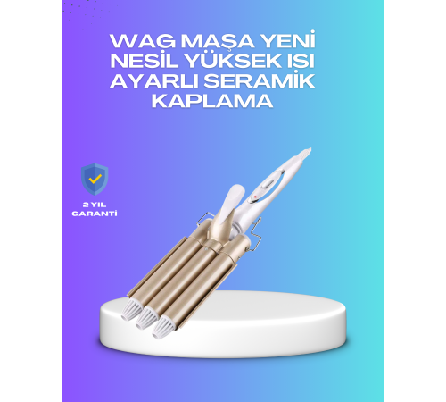 Hızlı Isınan Şarjlı Saç Kıvırıcı Maşa