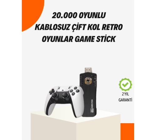 Kablosuz Retro Oyun Konsolu – 30.000+ Oyun ve HD Görüntü ile Kesintisiz Eğlence