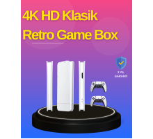 HDMI Çıkışlı Kablosuz 2 Kollu 4K Retro Oyun Kutusu
