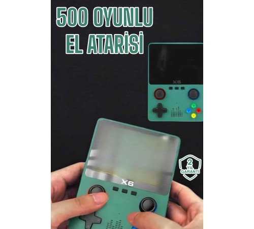 3.5 İnç Ekran 1000 Oyunlu Oyun Konsolu El Atarisi Miüzik Dinleme ve Kitap Okuma