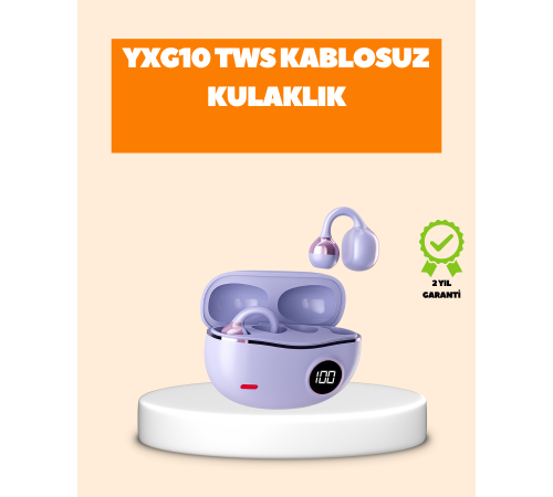 YXG10 Klipsli Açık Kulaklık – Spor İçin Uygun, APTX Ses, Ergonomik Yapı
