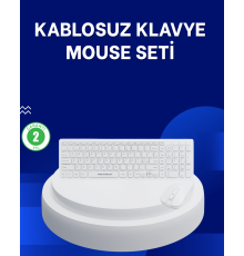 Ofis ve Ev Kullanımı İçin Kablosuz Klavye Fare Seti - Ergonomik ve Pratik