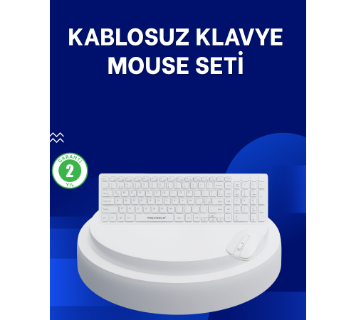 Ofis ve Ev Kullanımı İçin Kablosuz Klavye Fare Seti - Ergonomik ve Pratik