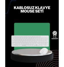 2.4 Ghz Wireless Kablosuz Klavye Mouse Seti Tv Pc Uyumlu
