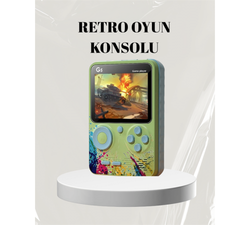 3 İnç Renkli Ekranlı Taşınabilir El Konsolu – G5 Modeli