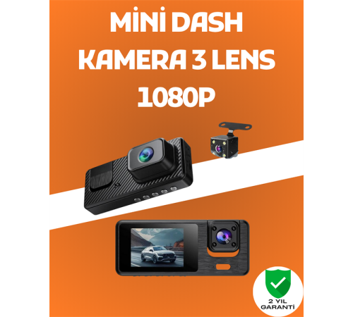 3 Kanallı Araç DVR – Ön + İç + Arka Kamera ile Tam Kapsama, Yüksek Güvenlik 3 Kanallı Araç DVR – Ön + İç + Arka Kamera ile Tam Kapsama, Yüksek Güvenlik