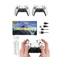 3D 4K 2000 Oyunlu Game Stick Oyun Konsolu Çift Konsol