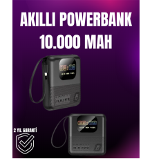 3'ü 1 Arada Akıllı Cihaz: Saat, Powerbank, Hoparlör – 10.000 mAh