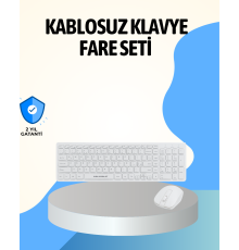 2.4 Ghz Wireless Kablosuz Klavye Mouse Seti Tv Pc Uyumlu