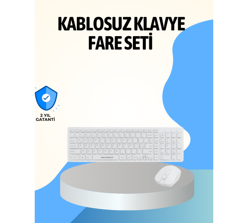 2.4 Ghz Wireless Kablosuz Klavye Mouse Seti Tv Pc Uyumlu