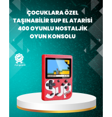 Şarjlı Taşınabilir El Oyun Konsolu 400 Oyun