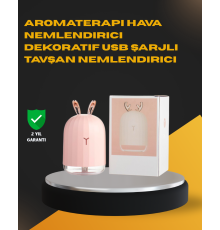 USB Bağlantılı Sessiz Çalışan LED Işıklı Nemlendirici Difüzör 200 ml