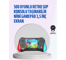 Taşınabilir Oyun Konsolu – 3,5" Ekranlı ve 500 Oyunlu