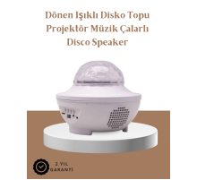 Müzik Ritimli Işık Değişimi & Dönen Dalga Efekti – Galaxy Projektör