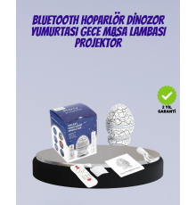 Bluetooth Bağlantılı Dinozor Yıldız Projektör Gece Lambası ve Uyku Yardımcısı