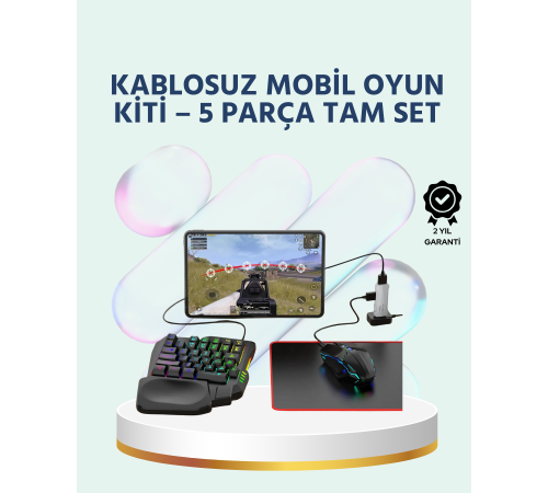 Tak-Çalıştır Mobil Oyun Seti – X8 Pro Teknolojili Klavye Mouse Kombo