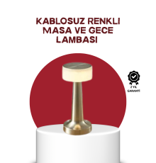 Şarj Edilebilir LED Masa Lambası – USB Girişli, Metal Yapı