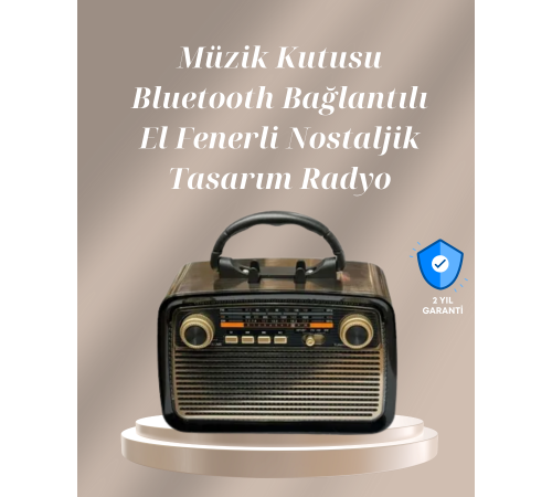Bluetooth Bağlantılı Taşınabilir Hoparlör – FM/AM Radyo Özellikli, Şarj Edilebilir Batarya, 1 kg