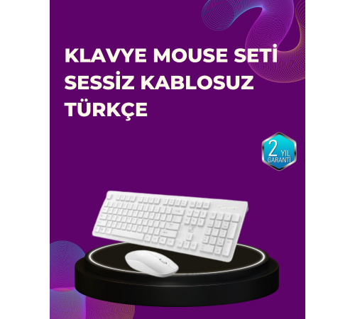 Ofis ve Ev Kullanımı İçin Kablosuz Klavye Fare Seti - Ergonomik ve Pratik Ofis ve Ev Kullanımı İçin Kablosuz Klavye Fare Seti - Ergonomik ve Pratik