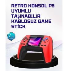 P5 Retro Oyun Konsolu | Ergonomik Tasarım, Taşınabilir