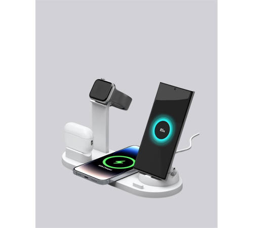 iPhone, Apple Watch ve AirPods ile Uyumlu 4'ü 1 Arada Şarj Ünitesi – Tüm Apple Cihazları Tek Noktada