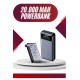 4 Çıkışlı 20.000 Mah Powerbank Uzun Pil Ömürlü Taşınabilir