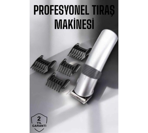 4 Taraklı Taşınabilir Profesyonel Saç ve Sakal Kesme Tıraş Makinesi