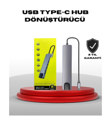 4K HDMI Çıkışlı, Gigabit Ethernet'li USB‑C Çoklu Port Hub