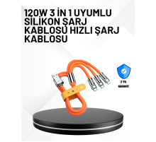 120 W Hızlı Çözüm Sunan 3'ü 1 USB Şarj Kablosu– Sağlam Gövde