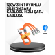 120 W Hızlı Çözüm Sunan 3'ü 1 USB Şarj Kablosu– Sağlam Gövde