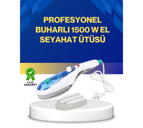 Kompakt Buharlı Ütü 1500W | Tüm Yüzeyler İçin Pratik ve Etkili