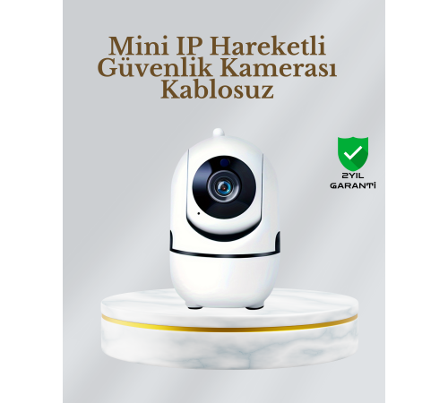 360° Dönen Akıllı WiFi Kamera – Uzaktan Kontrol ve İki Yönlü Ses Özellikli