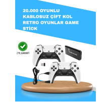 Kablosuz Retro TV Oyun Konsolu – 30.000+ Oyun, HD Çıkış & Kablosuz Gamepad ile Efsanevi Oyun Deneyimi