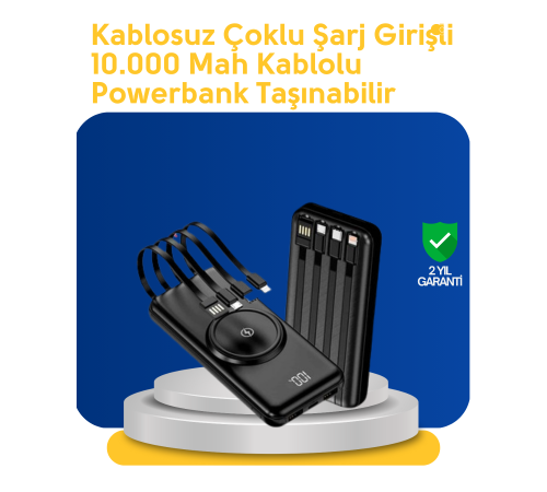 Akıllı Koruma Sistemli Powerbank – Hızlı, Güvenli ve Modern