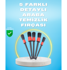 5'li Araba Temizlik Fırçaları-Farklı Boyutlu Fırçalarla Derinlemesine Temizlik