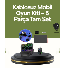 Mobilde Konsol Deneyimi – 5in1 Bluetooth Oyun Seti (Android Uyumlu)