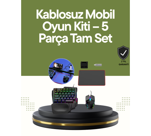 Mobilde Konsol Deneyimi – 5in1 Bluetooth Oyun Seti (Android Uyumlu)