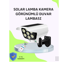 3 Modlu Güneş Paneli Aydınlatmalı Dış Mekan Güvenlik Işığı – IP65 Su Geçirmez, PIR Sensörlü