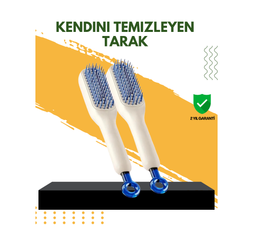 Otomatik Temizlemeli Saç Fırçası – Ergonomik Tasarım, Masaj Etkili, Elektriklenmeyi Önleyici