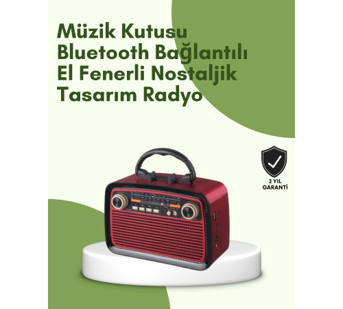Kablosuz Bluetooth Hoparlör – Yüksek Ses Kalitesi, Uzun Pil Ömrü, FM ve AM Radyo Fonksiyonu