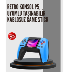 Nostaljik Mini GamePad | 520 Hazır Oyun, Tak ve Oyna
