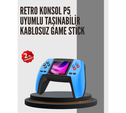Nostaljik Mini GamePad | 520 Hazır Oyun, Tak ve Oyna