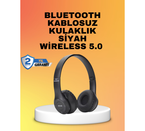 Mikrofonlu Kablosuz Kulaklık | Uzun Pil Ömrü ve Stereo Ses Performansı