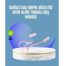 Tarak ve Fırça Başlıklı Kaş Şekillendirme Makası