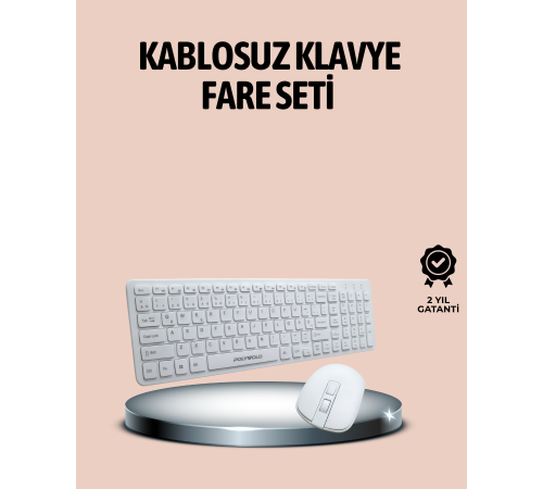 Q Klavye Klavye ve Mouse Seti USB Girişli Kablosuz